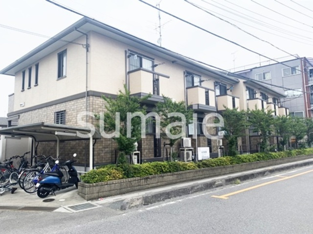 ハピネスの外観|２階建てアパートです！