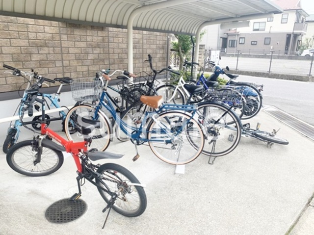 ハピネスのその他共用部分|駐輪置き場です！