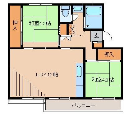 【間取り】 | 大正団地2街区号棟10