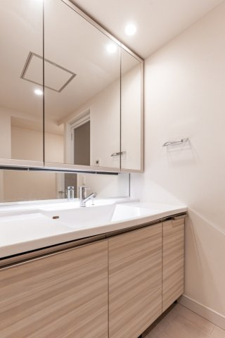 グランドメゾン新梅田タワー THE CLUB RESIDENCEの独立洗面台