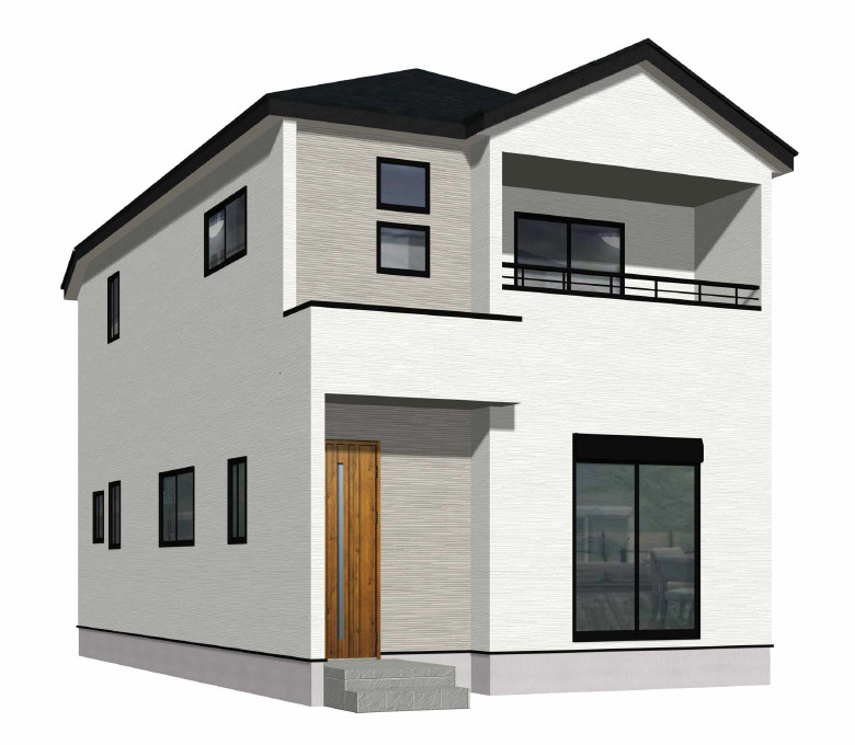 八幡西区若葉2丁目2期の外観パース