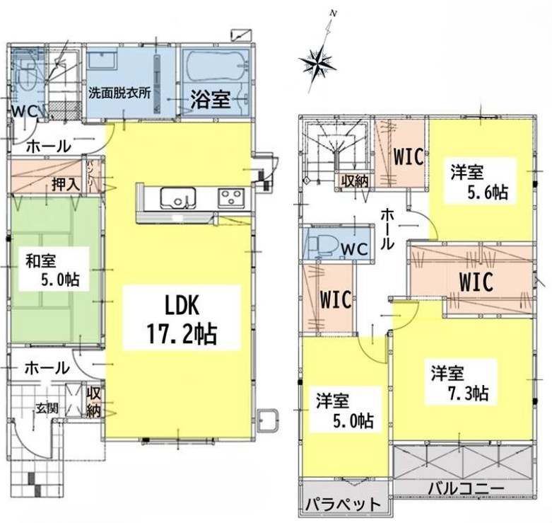 八幡西区若葉2丁目2期の間取り
