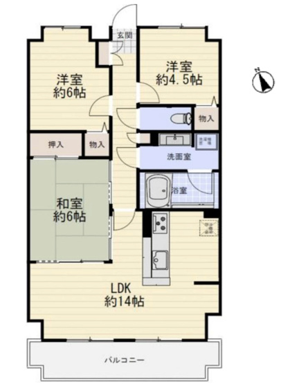 【間取り】 | ワコーレロイヤルガーデン北本E棟　中古マンション