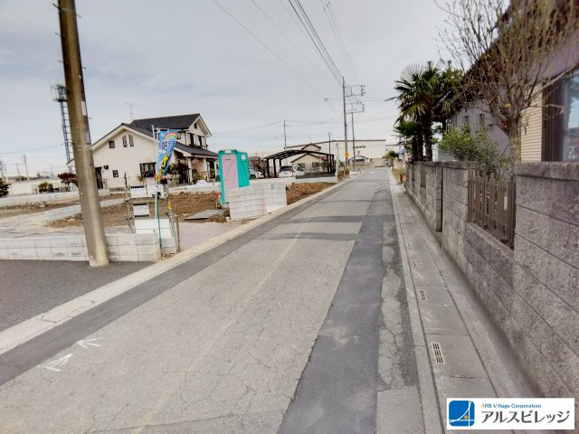 新築／富士見市下南畑　第10　全3棟の前面道路含む現地写真|前面道路の様子です