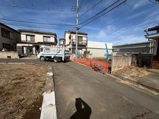 【前面道路含む現地写真】 | 坂戸市片柳　建築条件なし売地　東武東上線『北坂戸駅』徒歩15分　【片柳小学区】