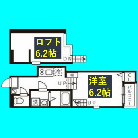 ハーモニーテラス川名町Ⅱの間取り