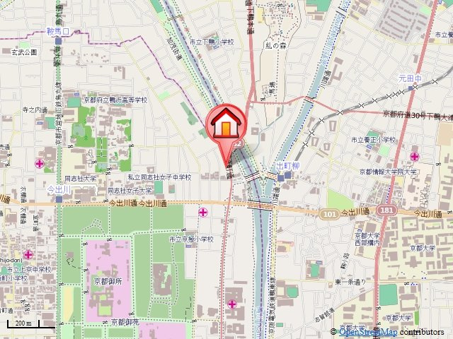 グランコスモ鴨川の地図