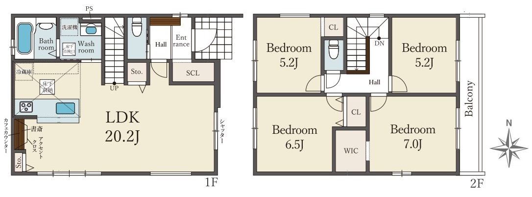 明石市日富美町の間取り