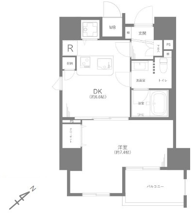 【間取り】 | LEーLION　IKEBUKURO　COMFORT | 南東・北西の角部屋なので、陽当たり・通風良好です！