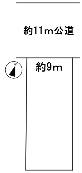６６５０７　岐阜市萱場東町8丁目土地の区画図