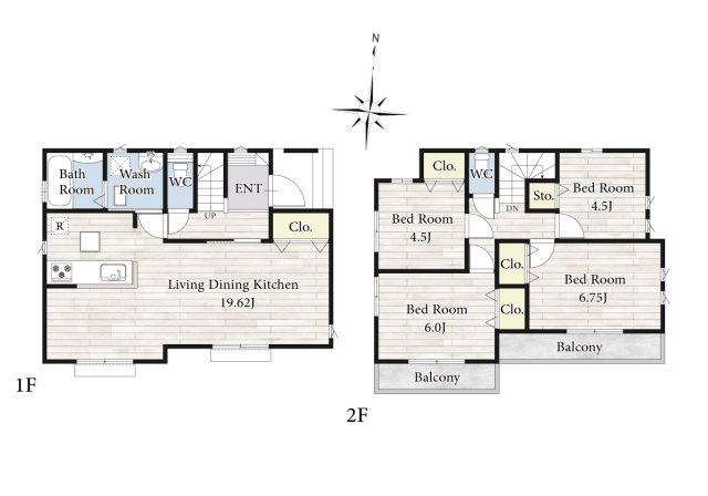 【間取り】 | リビングの大きな開口部は陽当たりの確保だけでなく、まとめ買いで大量のお買い物をした際や家具など大きな物を購入した際に便利です。