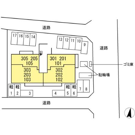 アルカンシエル　Sayaの区画図