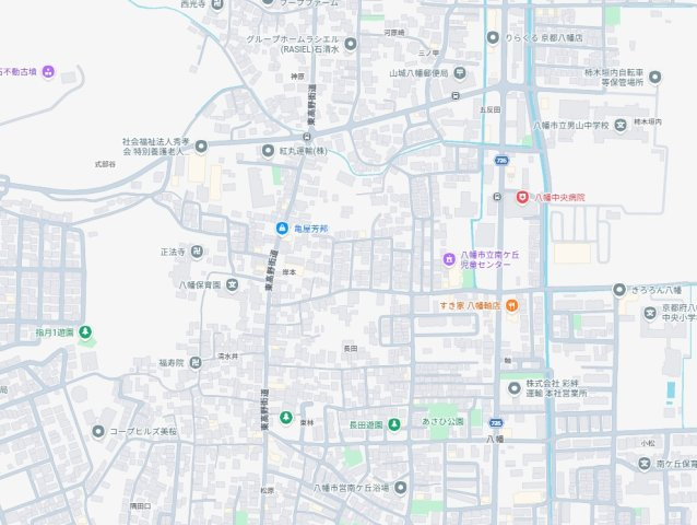 ★29(土)30(日)現地見学可能！★八幡市八幡長田　限定1邸の地図