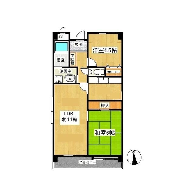セントラーレ鳥が丘の間取り