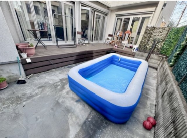 祖師谷５　戸建の庭|ウッドデッキあり