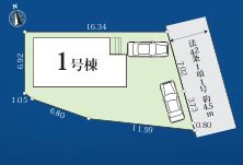 【区画図】 | 厚木市上荻野　新築分譲住宅　全1棟