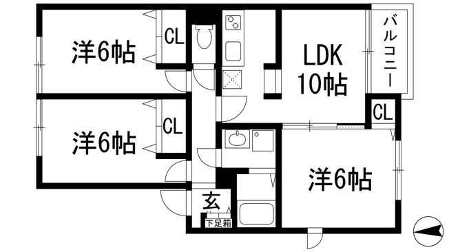 【間取り】 | サニーハウス多田