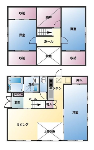 和歌山市朝日・中古戸建・54748の間取り