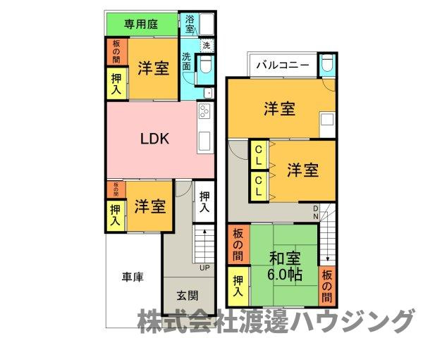 粉浜1丁目貸家の間取り