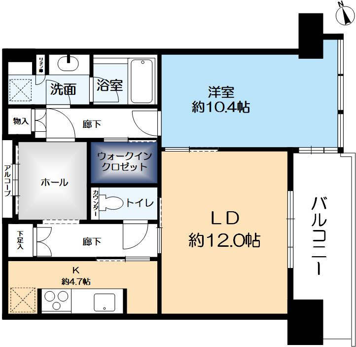 グラングリーン大阪THE NORTH RESIDENCEの間取り