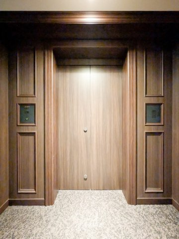 グラングリーン大阪THE NORTH RESIDENCEの玄関