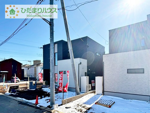 【外観】 | タマタウン阿見町うずら野Ⅱ　新築戸建　2号棟 | デザイナーズのようなお洒落な外観です(^^♪