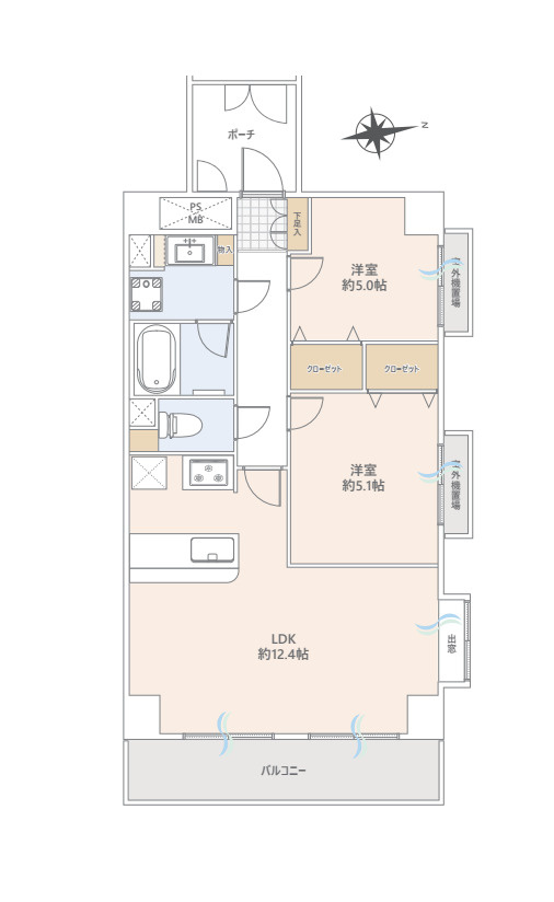 ライオンズマンション大宮浅間町の間取り|3/19撮影済み