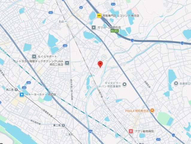 明石市二見町福里　中古戸建の地図