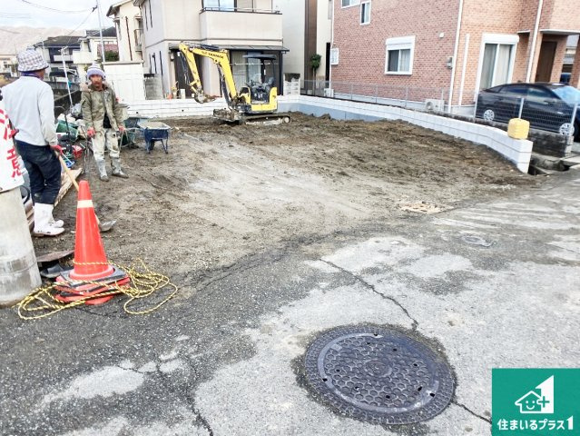 姫路市伊伝居　第1期　新築一戸建ての外観|周辺は落ち着いた街並みの住宅地！子育てがしやすい住環境です！まだ未完成ですが、現地でしかわからない事もございます。是非一度ご覧ください。