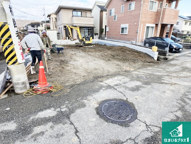 姫路市伊伝居　第1期　新築一戸建ての外観|周辺は落ち着いた街並みの住宅地！子育てがしやすい住環境です！まだ未完成ですが、現地でしかわからない事もございます。是非一度ご覧ください。