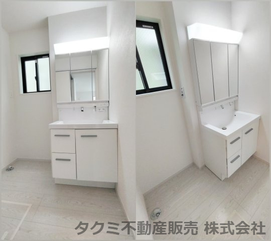 神戸市垂水区霞ヶ丘　新築戸建ての独立洗面台