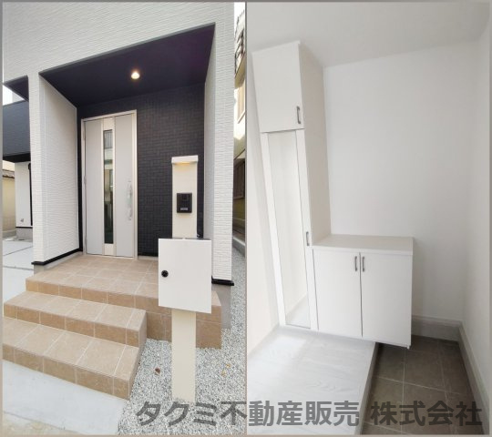 神戸市垂水区霞ヶ丘　新築戸建ての玄関