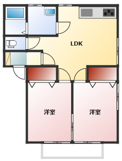 【間取り】 | アクティブシティ南栄　Ｃ棟