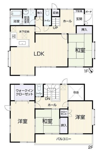 【間取り】 | 佐倉市中志津２丁目　中古戸建て | 間取り図