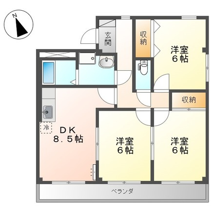 【間取り】 | エクセレンスアイⅡ番館