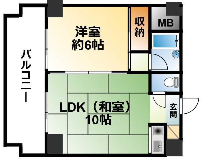 ダイアパレス白子第2の間取り