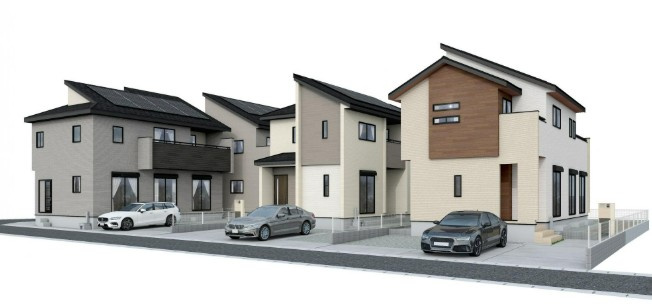 【ブルーミングガーデン】下野市駅東２丁目 全4邸の外観パース|〇完成予想図〇
物件の詳細は事前に資料をご用意してお待ちしております。
