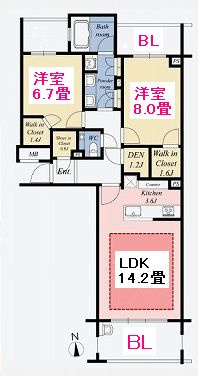【間取り】 | パークシティ浜田山
