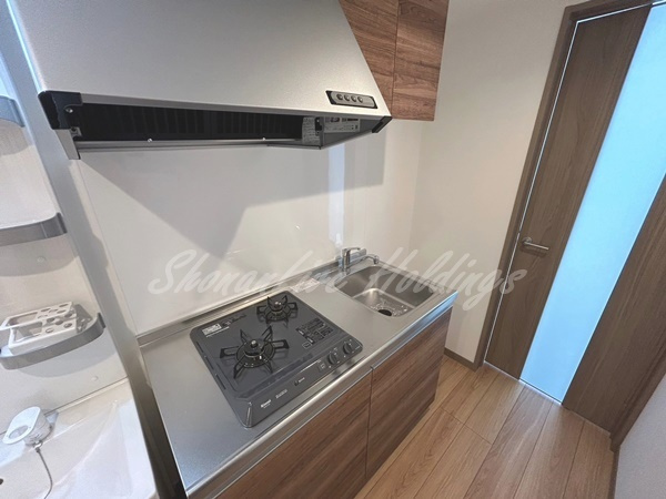 アザーレ・バモス藤沢本町のキッチン|2口ガスコンロ付きシステムキッチン♪