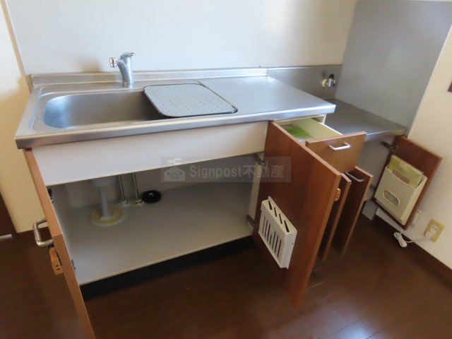 ドミールアッシュ　B棟のキッチン