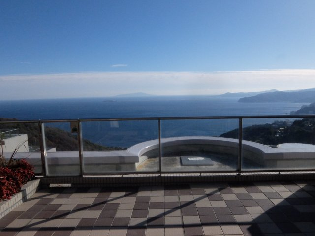 ドメーヌ熱海伊豆山のバルコニー