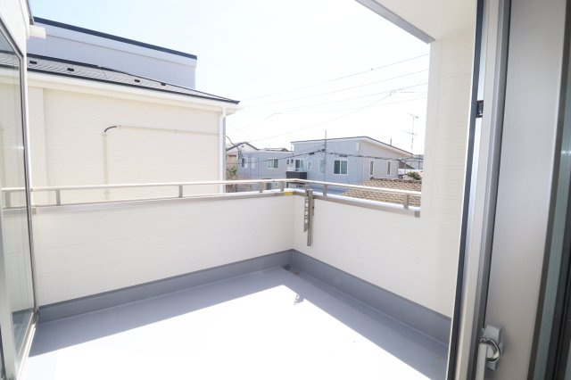 郡山市亀田2丁目第2　　　２号棟　　　桑野小学校、郡山第６中学区　のバルコニー|※同社施工例