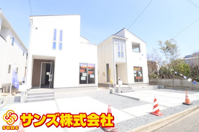 郡山市亀田2丁目第2　　　２号棟　　　桑野小学校、郡山第６中学区　の前面道路含む現地写真|南側前面道路