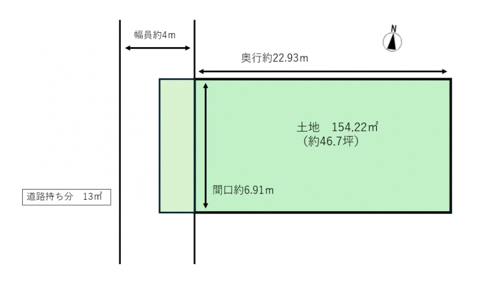 新潟市西区善久の区画図