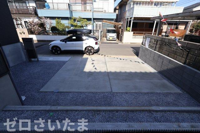 《仲介手数料無料》上尾市大字原市1780-12新築一戸建てブルーミングガーデンの駐車場