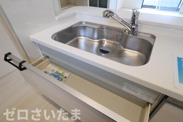 《仲介手数料無料》上尾市大字原市1780-12新築一戸建てブルーミングガーデンのキッチン