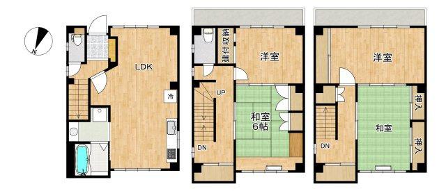 南区氷室町　売戸建の間取り|間取図　※図面と現況が異なる場合は現況優先といたします。