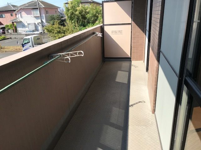 コアマンション新水前寺Ⅱのバルコニー
