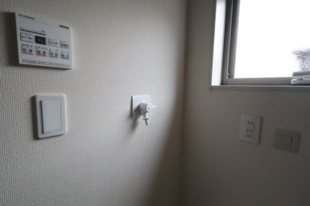 《仲介手数料無料》岩槻区上野１丁目19-1新築一戸建てリーブルガーデンのランドリースペース|ガス乾燥機が設置できます。