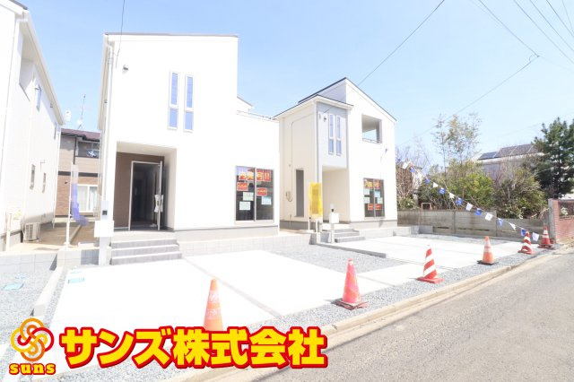 郡山市亀田2丁目第2　　　３号棟　　　桑野小学校、郡山第６中学区　の外観|南西側から見た区画全体
